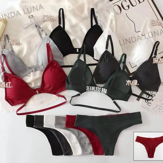 Front Closure Lingerie Set for Women Bra and Panty Set