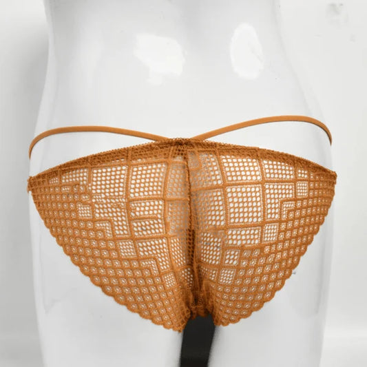 Women Unique Style Panty Side Straps Soft Net Stuff Underwear